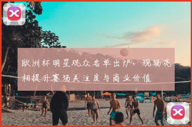 欧洲杯明星观众名单出炉,现场亮相提升赛场关注度与商业价值